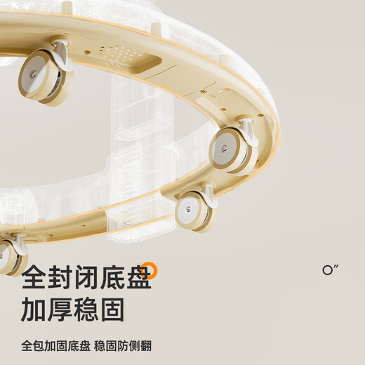 贤祥婴儿学步车防o型腿6到18个月宝宝多功能手推学走路2024新款 【高配-若映咖】餐盘+音乐玩具盘+灯光音乐+静 轮
