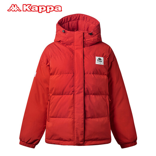 Kappa Women's Sports Down Jacket Hiver Cabille épaissie Vêtements d'automne et d'hiver K0962YY04 Sunrise Orange-736 XL