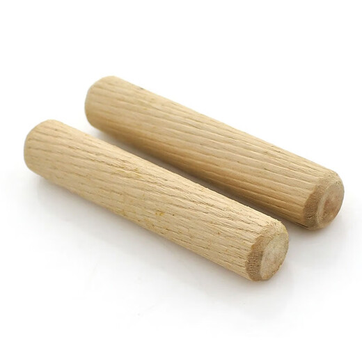An Junsheng round wood tenon twill wood plug wooden rod wooden plug wooden pin wooden dowel wooden nail wooden wedge wooden Xiao furniture connector solid wood 10*100 20 pieces