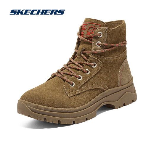 SKECHERS Damen Frühling Mid-Top Retro Classic Fashion Vielseitige Martin Boots Sport Casual Schuhe Maroon/CSNT 38