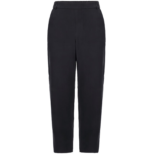 Pipi Dog Spring and Summer Nuevo pantalón casual de seda Camina de mujer Mulberry Silk Pin recto Pantalones delgados delgada 701 Negro M 160/64A