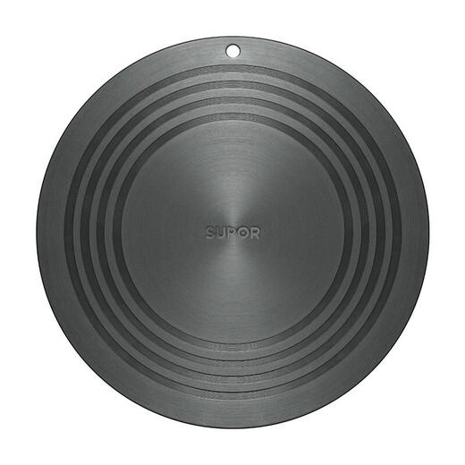 SUPOR universal heat conduction plate for pots, multifunctional gas stove heating insulation plate, anti-burn black thermal pad, heating and defrosting pot pad, universal heat conduction plate, diameter 24cm