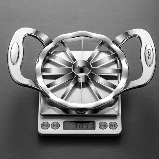 CCKO fruit cutting tool, multifunctional fruit divider, thickened stainless steel fruit slicer, labor-saving corer, 10-petal zinc alloy apple cutter