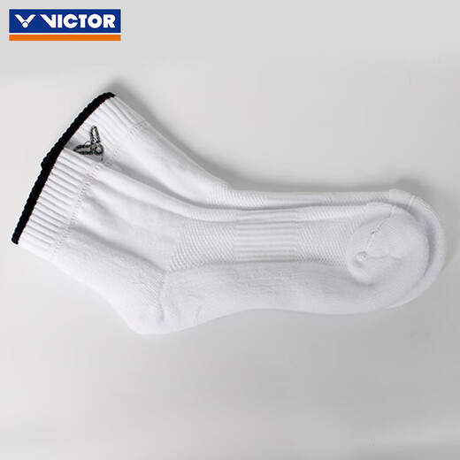 VICTOR Victory Badminton Socks Men's Thickened Towel Soled Sports Socks Mid-calf Socks Sweat-Absorbent Breathable Non-Slip Wear-Resistant SK112 SK149-F Nautical Blue One Size