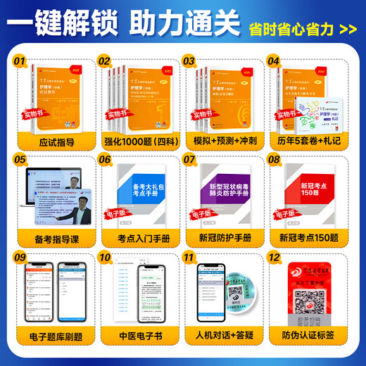 Place! 2025 Ding Zhen’s Nurse’s Intermediate Nursing Intermediaire Single Subject 1000 Questions dans les véritables questions des années précédentes 654 articles sur la version médicale militaire originale de Sprint Bank Sprint avec le manuel officiel de Renwei 2024 Internal Examination Supervisor Soucion [Nursing] Single Sujet 1/2/3/4 (4 livres)