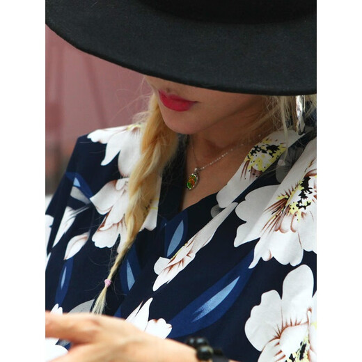 Shiximusi natural ammolite stone owl pendant women's clavicle chain fashion personality #BCSD2X-9