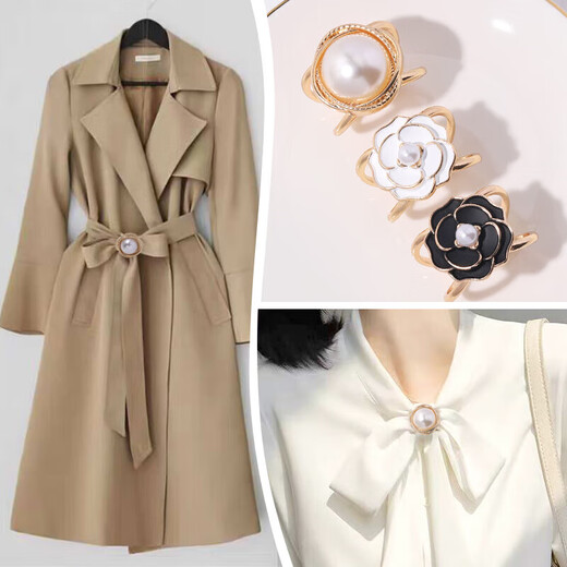 Dabuliu 2026 silk scarf buckle high-end streamer small square scarf buckle multi-functional bow package A extra small size