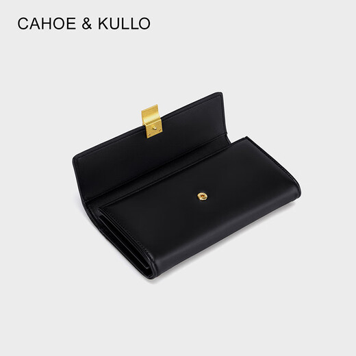 CAHOE KULLO official website bag women bag long wallet women 2025 new fashion clutch women card bag multiple card change Jazz fantasy black-ck women bag Chinese Valentine's Day birthday gifts for girlfriend to wife Summer practical and hearty high-end feeling for girlfriend