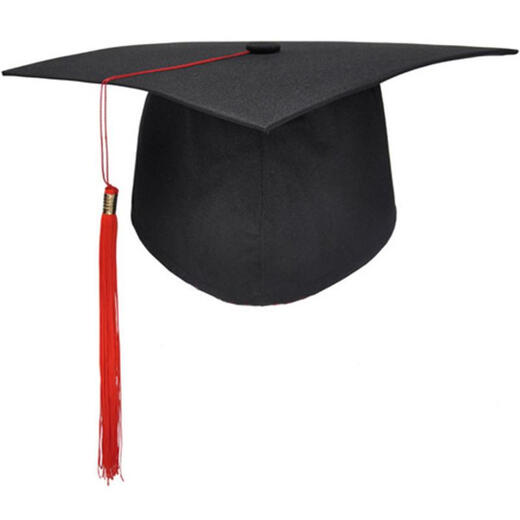 Fadeshan Top Hut Custom Bachelor Hat Doktorand Hut Master Hut Hut achtzehnjährige Hut -Spot -Versorgungsabschluss Zeremonie Master Hut Plastikplatte Durchschnittsgröße