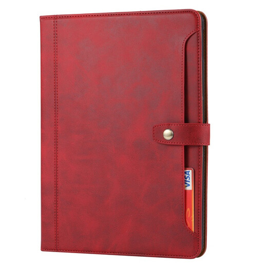 Jinhao (Jinhao) Apple iPad Pro Tablet -Schutz 12.9 Lederkartenflip Cover Hülle Stellplatz Air4 Räste Mini Retro -Kalb Leder Cover Black iPad Pro 11 Zoll 2018
