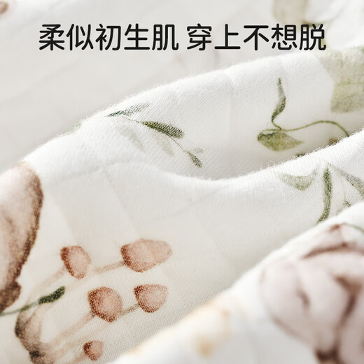 OUYUN baby sleeping bag, children's anti-kick quilt, cotton baby split-leg sleeping bag, child sleeping bag, anti-kick quilt, spring Polar White Bear L Recommended height 90-105cm