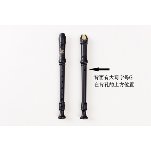 杉贝竖笛S德式G 8孔C调高音HY-26GX10音乐课教学八孔竖笛乐器 德式G+自学材料