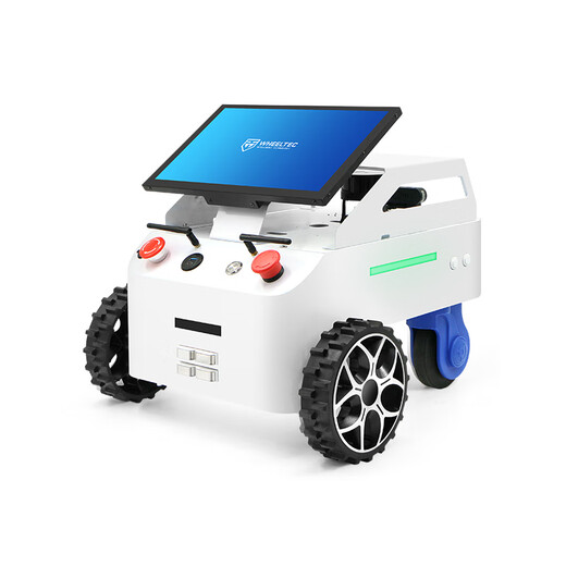 WHEELTEC Open Source Lawn Mowing Robot Agricultural Plant Protection RTK Unmanned Vehicle Developer Kit V650 Automatic Recharge Ultrasonic Obstacle Avoidance ROS Mapping SLAM Lawn Mowing Robot Developer Kit + Touch Screen Raspberry Pi 5 8GB + M10P Radar + Binocular Camera