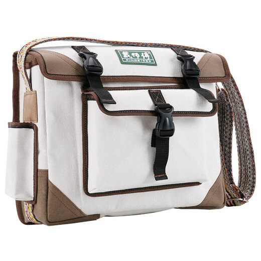 Master Dai electrician's special canvas bag multifunctional repair and installation electrician bag hardware tools wear-resistant thickened single shoulder crossbody bag multifunctional large white length 45 width 14 height 30
