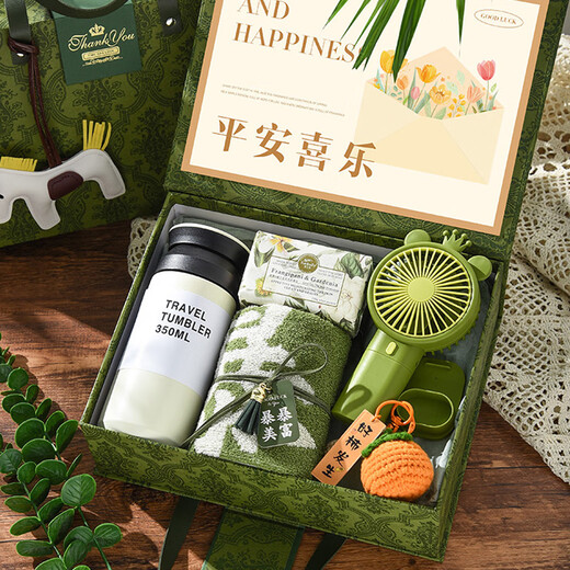 爱美礼医师节礼物伴手礼盒实用小礼品教师节送老师商务公司团建员工入职 绿野仙踪杯子风扇伴手礼盒