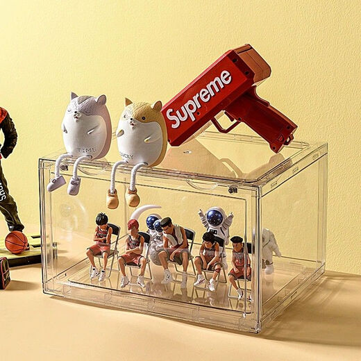 Minghuitong shoe box fully transparent shoe box acrylic plastic AJ basketball shoe storage box dust-proof shoe cabinet anti-oxidation shoe rack shoe cabinet small three-sided transparent 1 pack