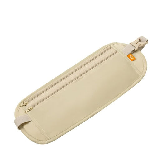 Er Jiangong Anti-Diebstahl-Tasche eng anliegende Taillenbeutel reisen im Ausland Sport europäische Männer und Frauen unsichtbare Passbag Anti-Diebstahl-Reisebürtel Mobiltelefongürtel Khaki Invisible eng anliegende Anti-Diebstahl-All-Code