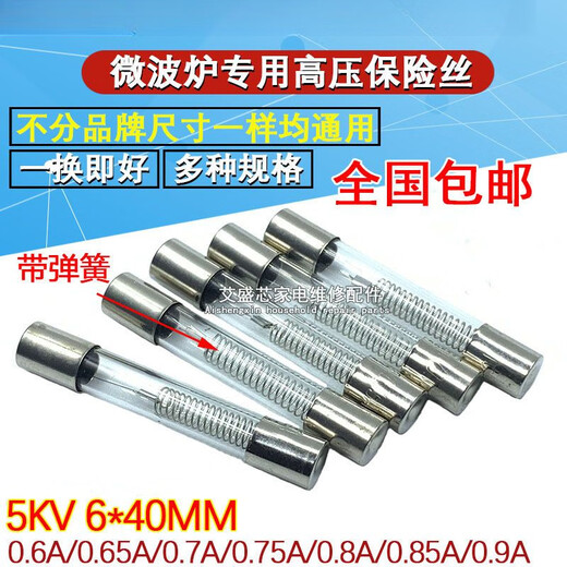 Microwave oven high voltage fuse Midea Galanz tube 5KV 0.65A/0.7/0.75/0.8/0.85/0.9 5KV 0.7A 5 only buy