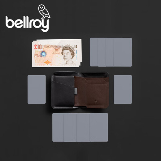 Bellroy Australia Apex Note Sleeve Nouveau portefeuille en cuir fonctionnel Clip court pour les hommes et les femmes Sac de carte Carte de visite Holder Aurora Black [Vente chaude]