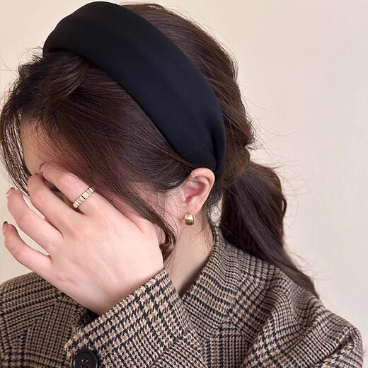 Zhuo Keke Hairband Women's Wide Side High Skull 2025 New Simple Face Wash High-end Hair Cave Hairpin Headband Outer Hair Accessory Red