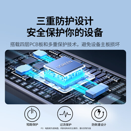 绿联Type-C转千兆网口RJ45网线转接头有线网卡转换器适用苹果MacBook华为笔记本电脑手机以太网扩展坞