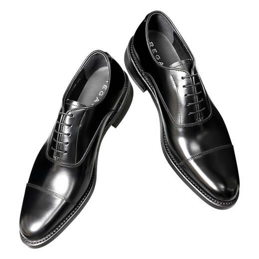 REGAL Lige T29B business formal shoes three-joint leather shoes Oxford leather shoes men's leather shoes wedding shoes Goodyear leather shoes men's BJP (black) 41