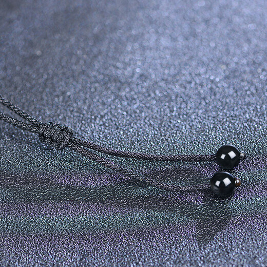 Istone obsidian safety buckle wealth rolling pendant new chinese style birthday gift for girlfriend