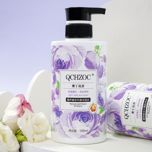 QCHZOC Sweet Flower Fragance Planta Extracto que aumenta el aroma suave y duradero El champú nutritivo fortalece el champú hidrurante de la raíz del cabello fuerte