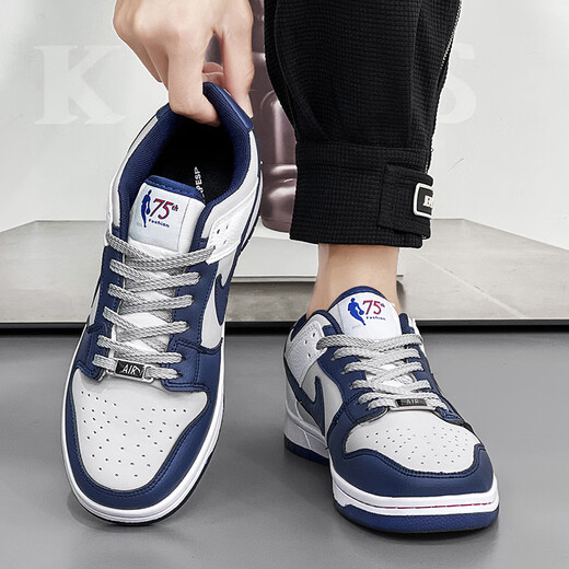 Putian AJ Chaussures masculines Low Top Dunk Brooklyn Nets Air Force One Aj1 Board Chaussures Sports Chaussures décontractées Femmes Low 6189 Brooklyn Nets 35