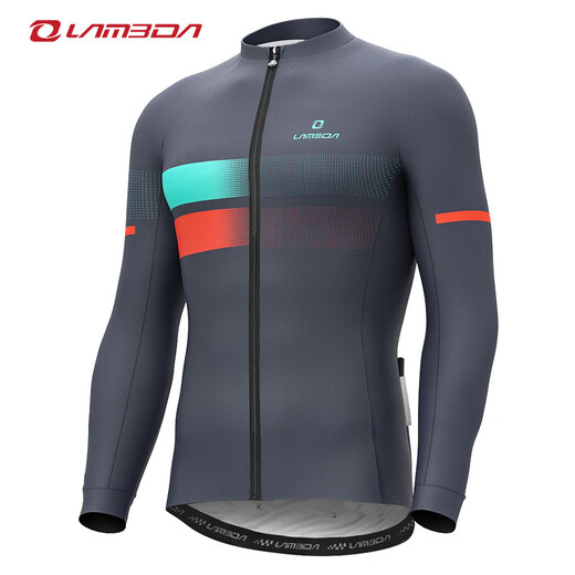 Lampada Spring and Autumn Cycling Clothing Fleece Long Sleeve Road Cycling Men's Warm Long Top Windproof Suit Charm-Fleece Long Sleeve (Front Windproof Back Fleece) XL
