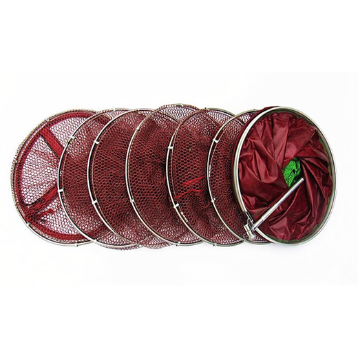 DiaoLongWang Fish Protector Stainless Steel Ring Fish Protector Universal Rubberized Black Pit Fishing Protector Platform Fishing Net Pocket Supplies 25cm 0m Green Fish Protector Diameter Length 2 Meters