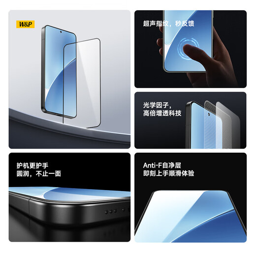 W/P [Ultraschallfingerabdruck in Sekundenschnelle] geeignet für Xiaomi 15 Temperierter Film Xiaomi14 Temperiertes Mobilfunkfilm Ein Cover Second Adsorption Handy Film High-Definition-Anti-Fall-Schutzfilm WP