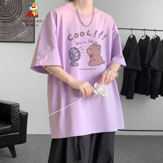 
Scarecrow T-shirt Short-sleeved Boys Summer 2025 New Men's Fashion Brand Fashion Teen Loose Half-sleeved Top White DT9894 M