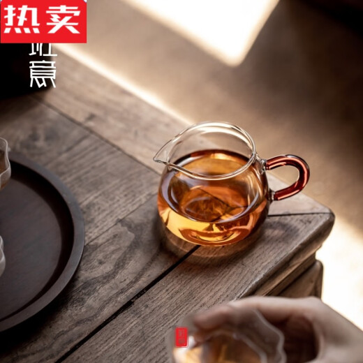 拓进德国进口品质班意公道杯公杯分茶器分茶匀杯茶海200纯手工高 方形公杯350ML加厚款