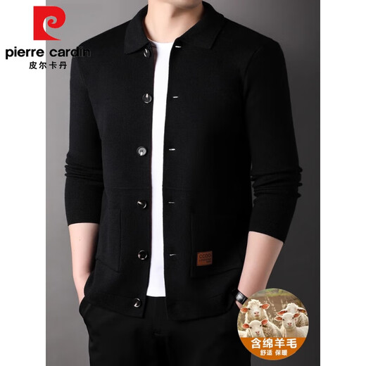 Pier Cardin Automne et hiver Nouveau pull cardigan masculin cardigan cardigan cardigan papa en laine tricot tricot de veste de veste pour hommes
