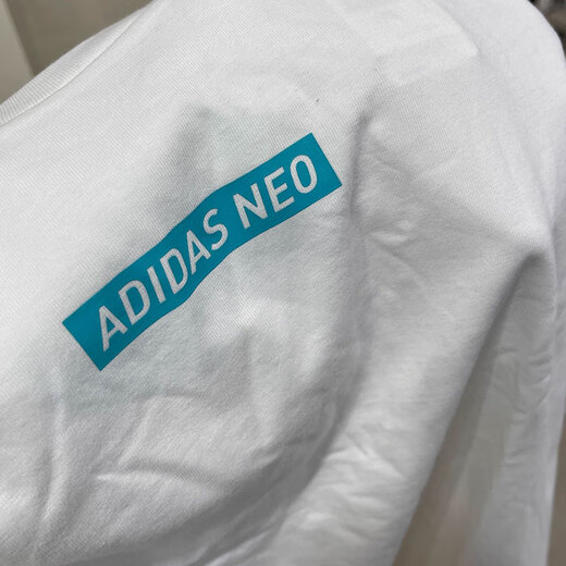 阿迪达斯 （adidas）Neo短袖T恤男士夏季运动服时尚印花休闲圆领半袖衫上衣 HC9717白色 L