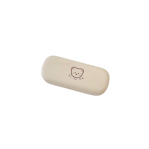 Cute cartoon glasses box portable, anti-pressure and lightweight 2023 new style of girls and students' glasses storage baby bear