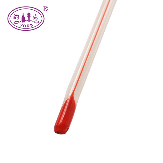 York YORK red core thermometer 0-100 0-50 Red water thermometer glass thermometer for animal husbandry, shipped after disinfection 0-50