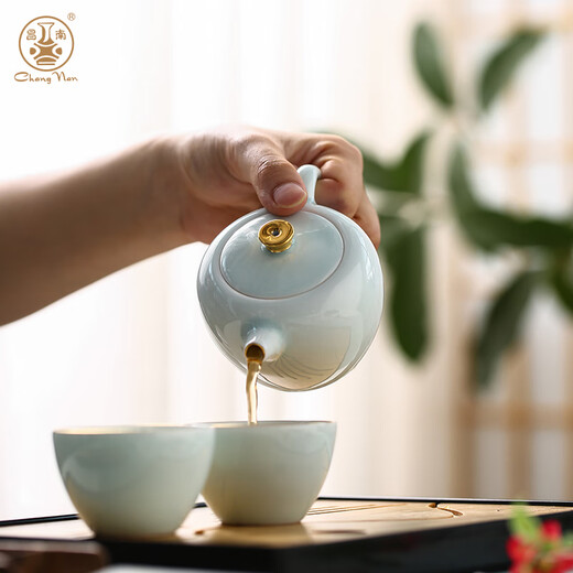 Changnan (changnan) kung fu tea set high-end gift teapot teacup home office teapot with tea tray