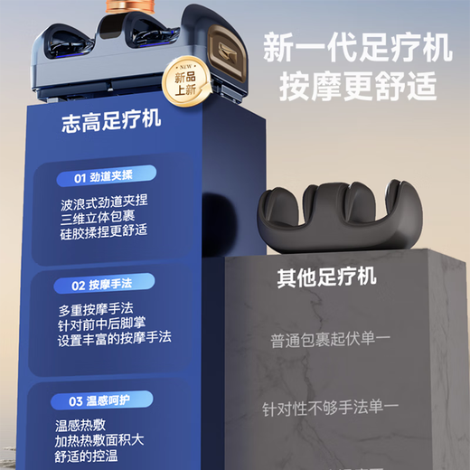 Zhigao (Chigo) Po Foot Massager Massager Foot Massager Foot Massager totalmente automático Amasado Compresión caliente Presione el masajeador en las pantorrillas de los pies para dar nuevos regalos prácticos a los padres y padres [pellizco de onda + rodillo de raspado + temperatura constante Compress caliente + nueve técnicas de simulación] Regalos de cumpleaños de esposa y novia y clientes Festival de alta gama Festival práctico Festival práctico práctico Festival Práctico