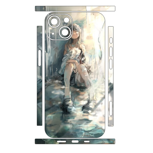 
Supply shredded iPhone12 frame film full body sticker Apple 13promax back shell back film customized cartoon color change film 13792 iPhone13Mini