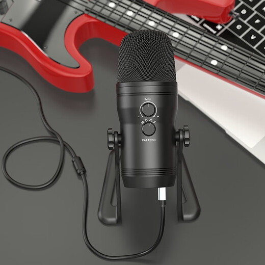 
FIFINE capacitor computer microphone table top USB professional recording karaoke game e-sports anchor live broadcast multi-point wired monitor recording dubbing noise reduction radio microphone K690 K690 microphone + BM63 cantilever bracket + shockproof bracket