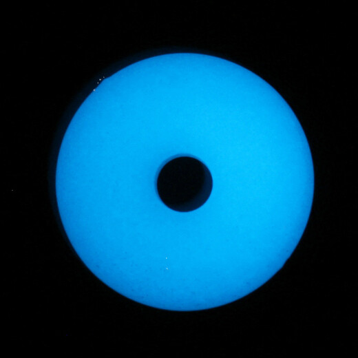 Luminous stone pendant, jade safety buckle necklace, luminous fluorite pendant, small pendant, simple couple jewelry for women, plus red rope + green light beads