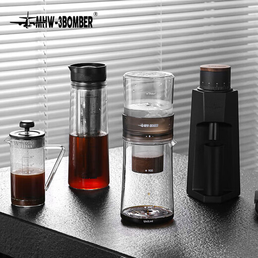 MHW-3BOMBER Bomber Baro Ice Drip Pot Drip Cold Brew Coffee Pot Cold Brew Cup Cold Water Kettle Cold Brew Pot Coffee Cold Brew Cup Drip Extraction Baro Ice Drip Pot-600ml