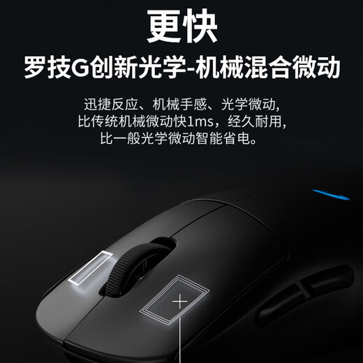 Logitech (G) GPW fourth generation Suzaku wireless mouse G Pro series wireless mouse gpw4 generation Suzaku Hawkeye e-sports lightweight mouse ergonomic design macro GPW4 generation Suzaku gaming mouse (white) + extra long mouse pad