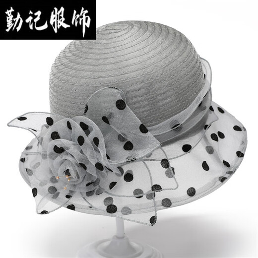 
Remember middle-aged female mother spring and autumn thin hat fisherman hat spring and summer middle-aged and elderly Organya flower cool hat navy blue M (56-58cm)