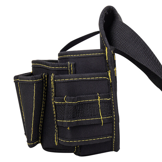 Deli Tool Bag Waist Bag Waterproof Polyester Cloth Bag Multifunctional Storage Bag Shoulder Handbag Thickened Repair Electrician Waist Bag Tool Waist Bag Large DL-P5
