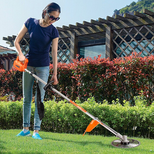 XMSJ Multifonction Méronisation à pelouse électrique Mower Rechargeable Batteille de lithium de tondure haute puissance pour faire de l'herbe, 3880W + 12A Batterie de lithium + sac à cadeau