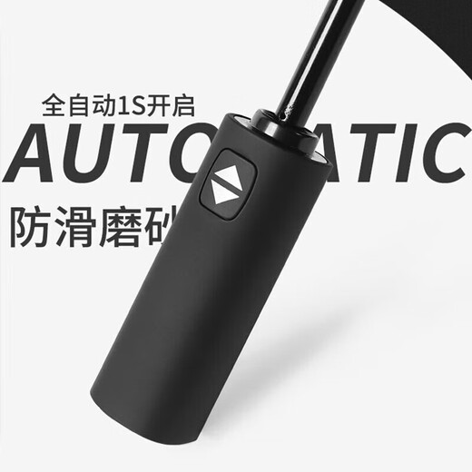 Fully automatic folding umbrella for men and women, large double student reinforced anti-storm parasol, style shipped randomly, black 24 ribs