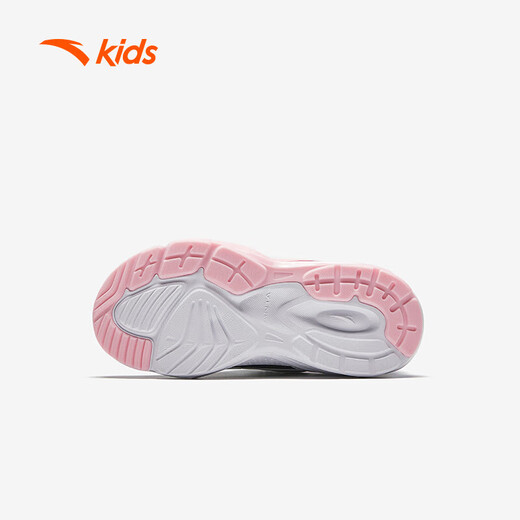 Anta-Kinder-Turnschuhe Mädchenschuhe 2024 Herbst und Winter Trendy Mesh Leder Knopf und Samt-Baumwollschuhe [Kindernahrungsmittel] Schwarz/Weiß/Blau/Pink 9904-1 32 Größen